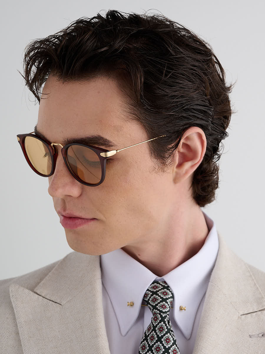 Loops Vintage Round Sunglasses