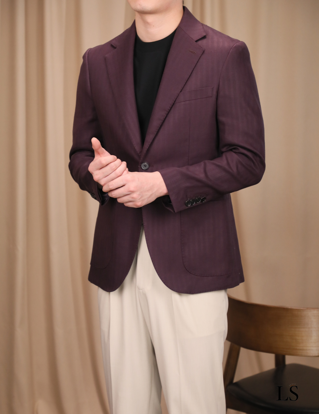 Blazer Siena en Tencel et lin pour homme