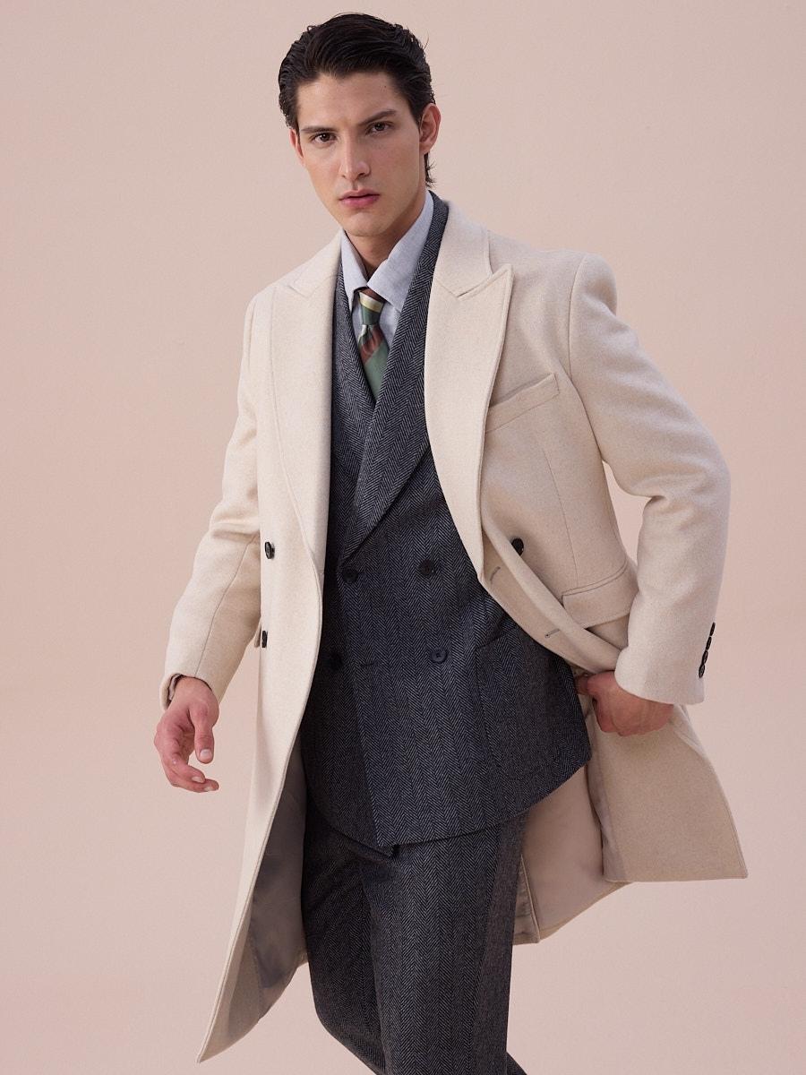 Loops Sanremo Double-Breasted Overcoat