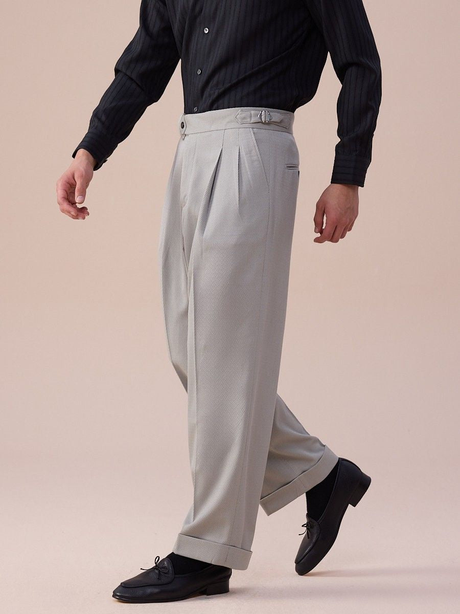 Pantalones Trento de tiro alto y pierna ancha