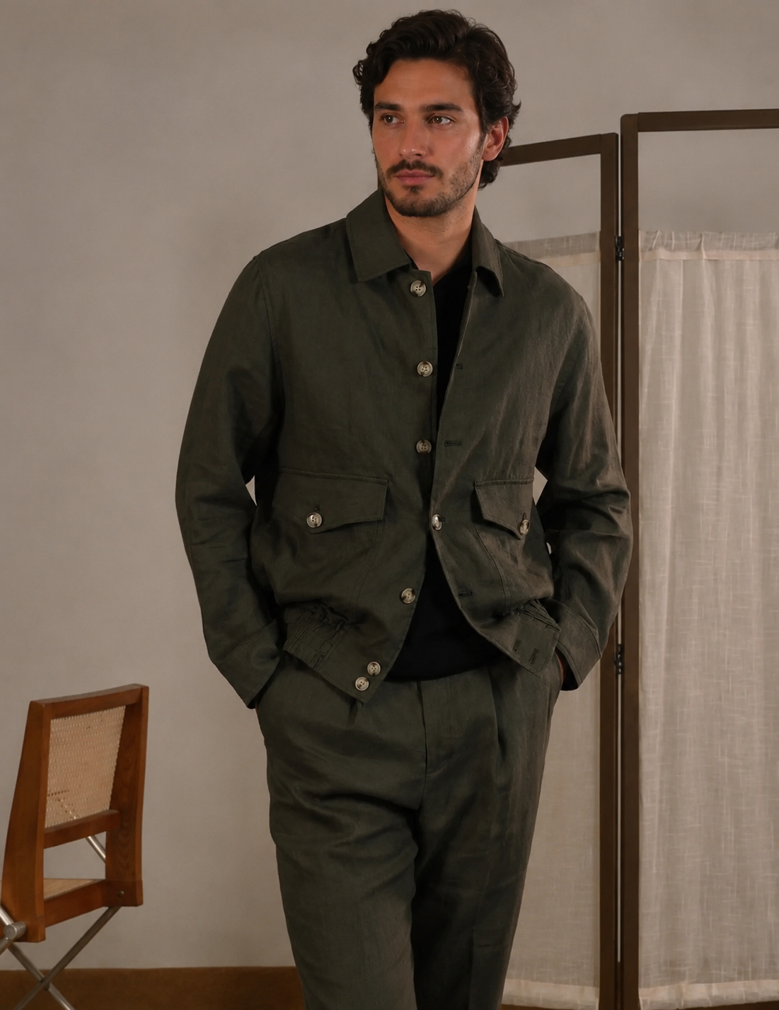 Chaqueta de lino Napoli Riviera