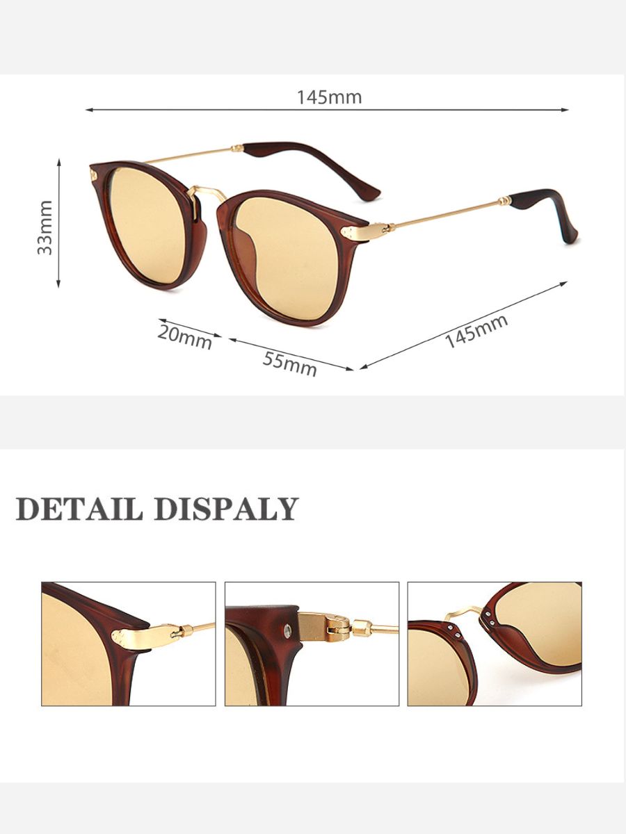 Loops Vintage Round Sunglasses