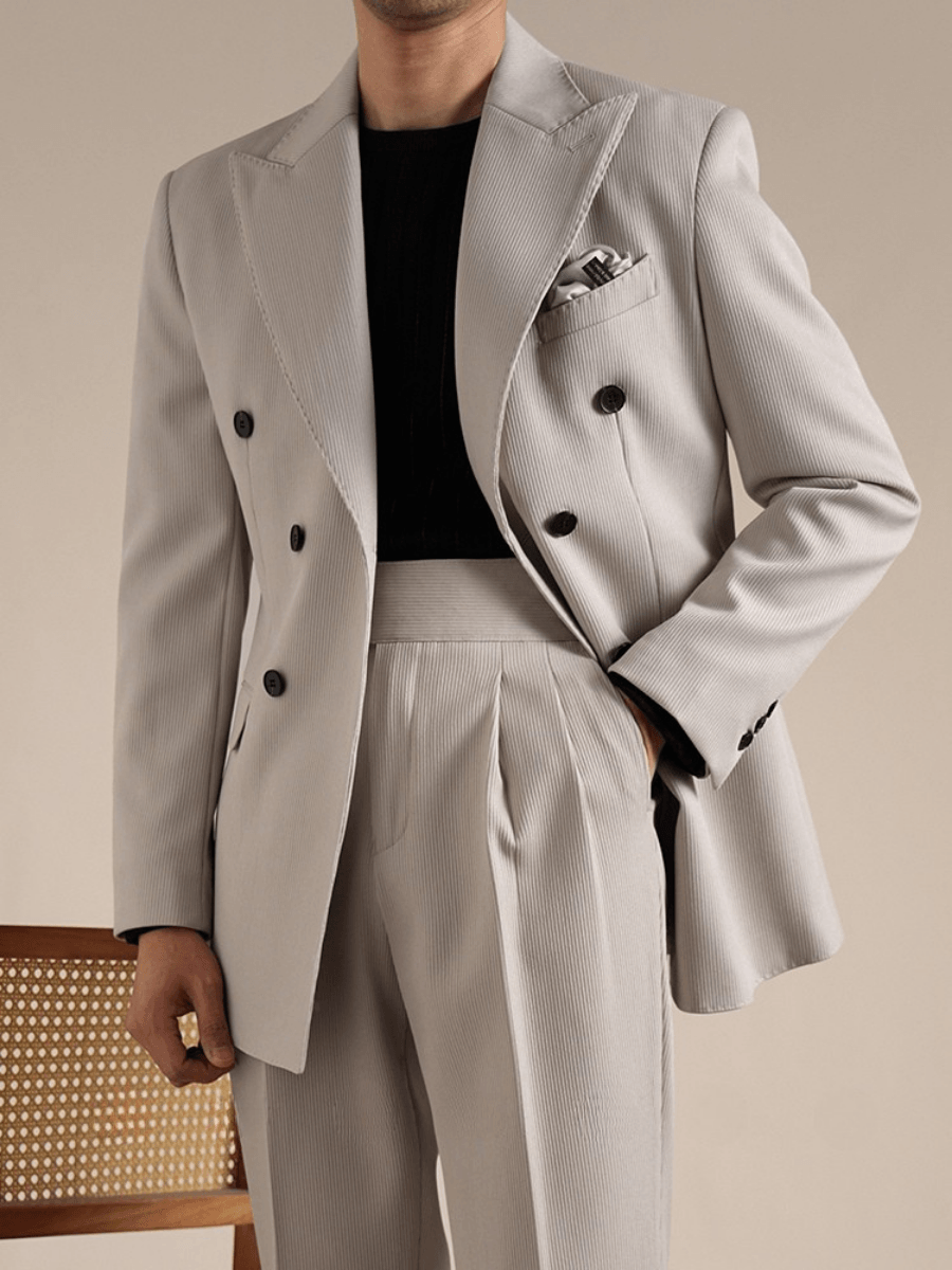 Traje italiano cruzado Marsala