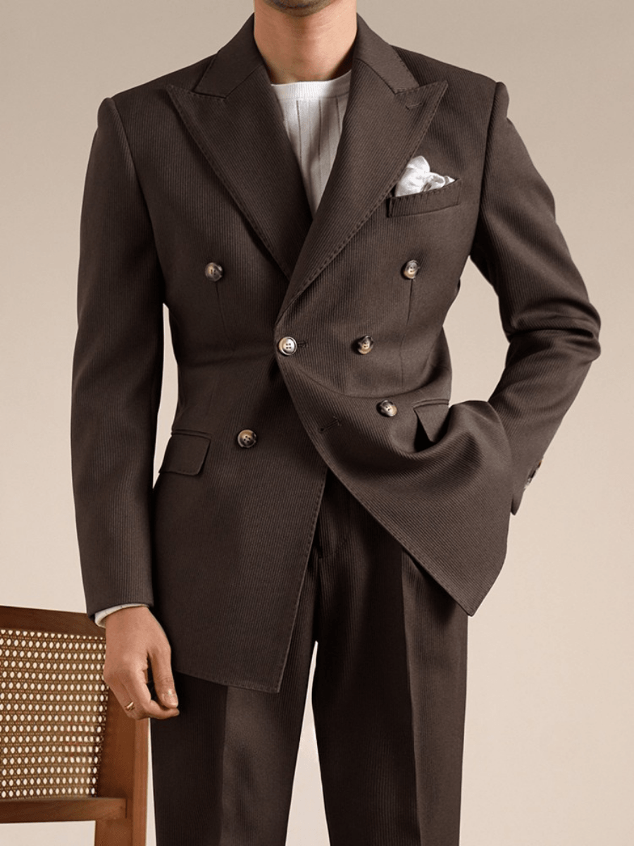 Traje italiano cruzado Marsala