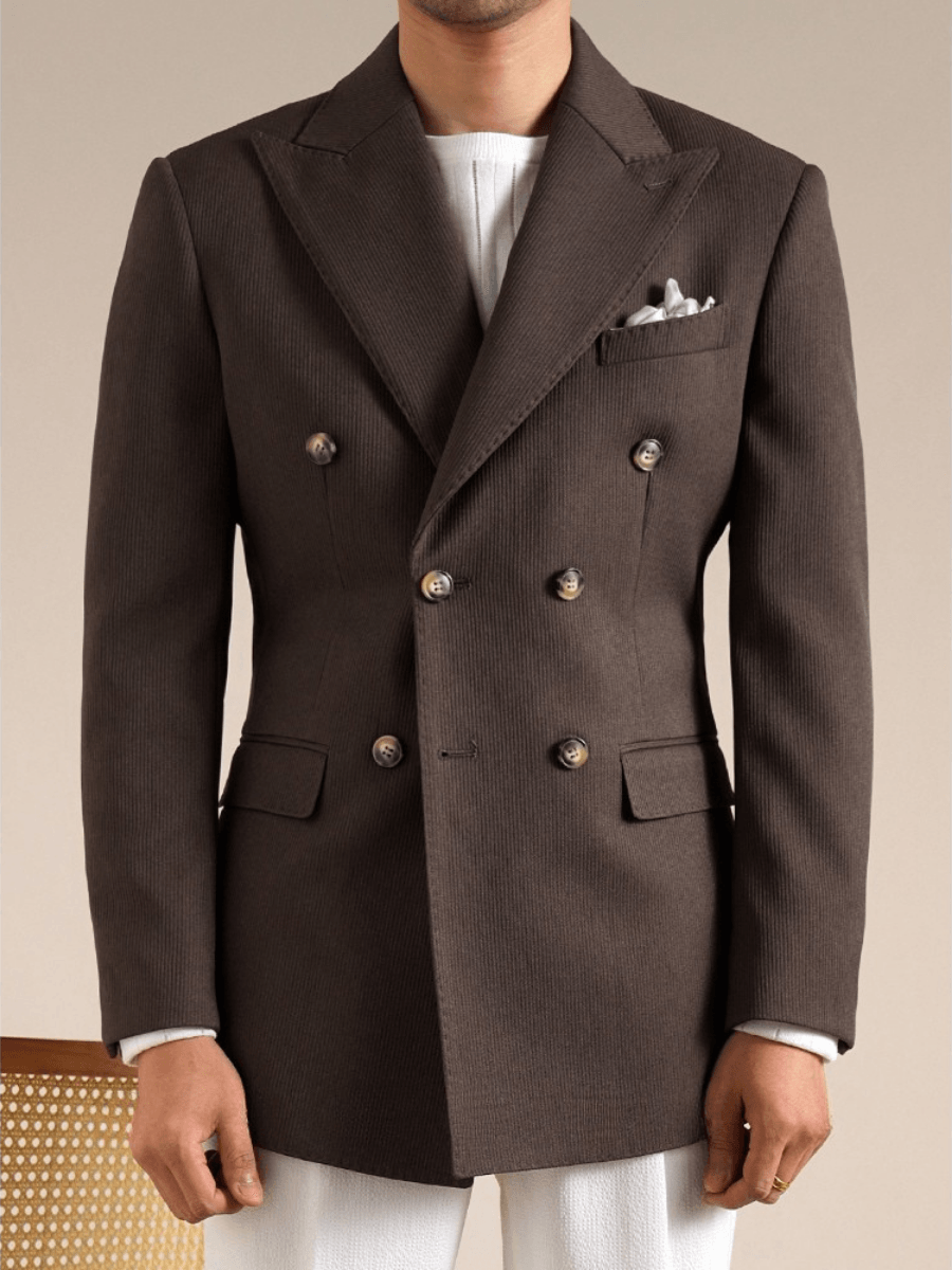 Traje italiano cruzado Marsala