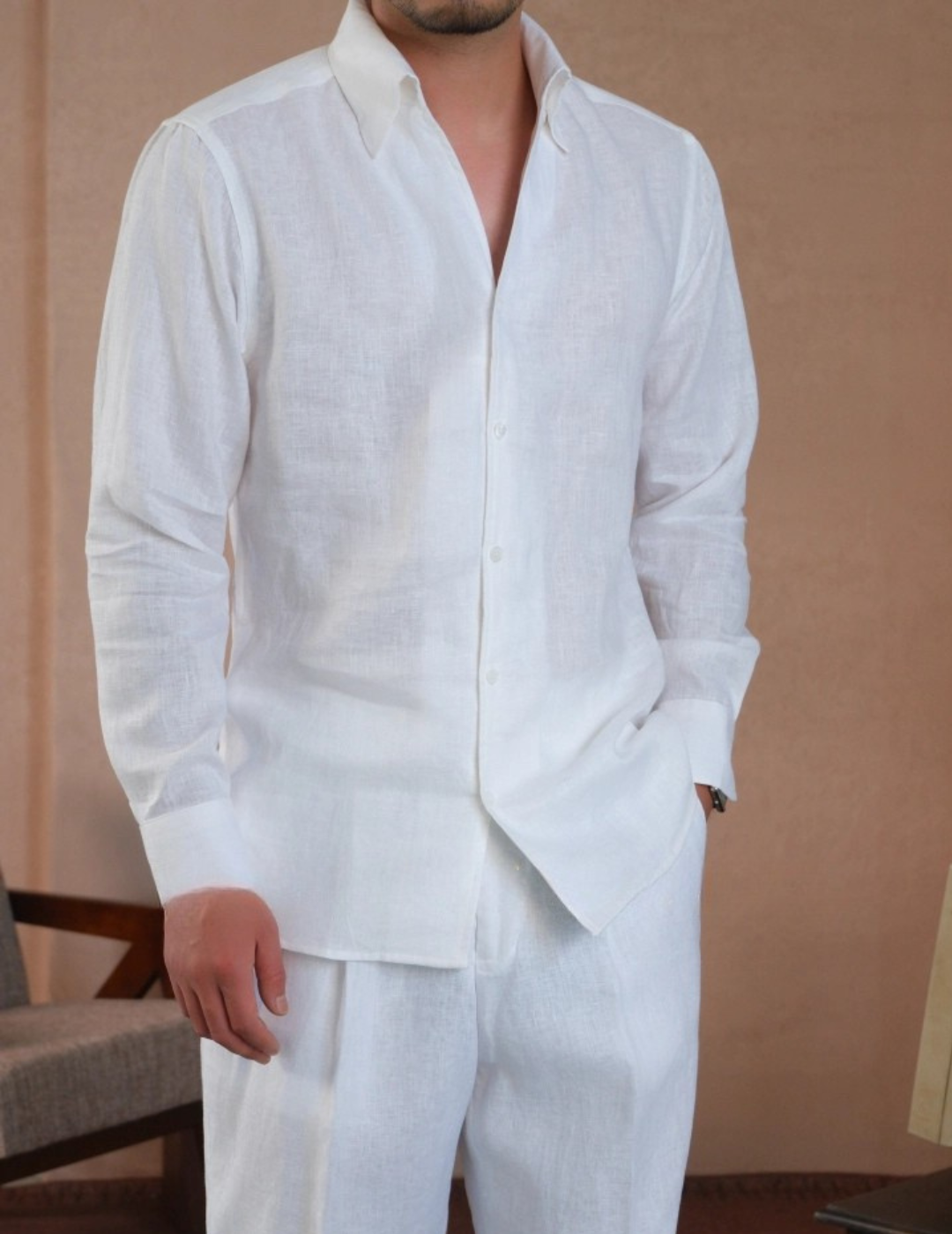Italian Casual Linen Shirt