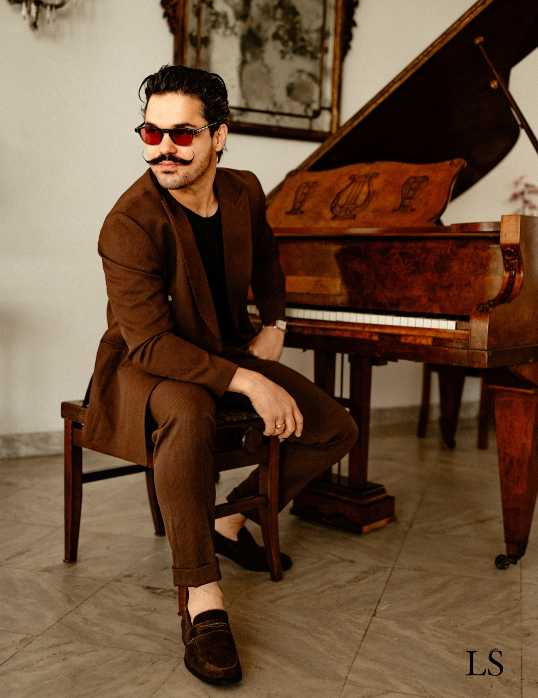 Traje italiano cruzado Marsala