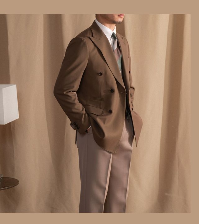 Blazer cruzado Cagliari marrón