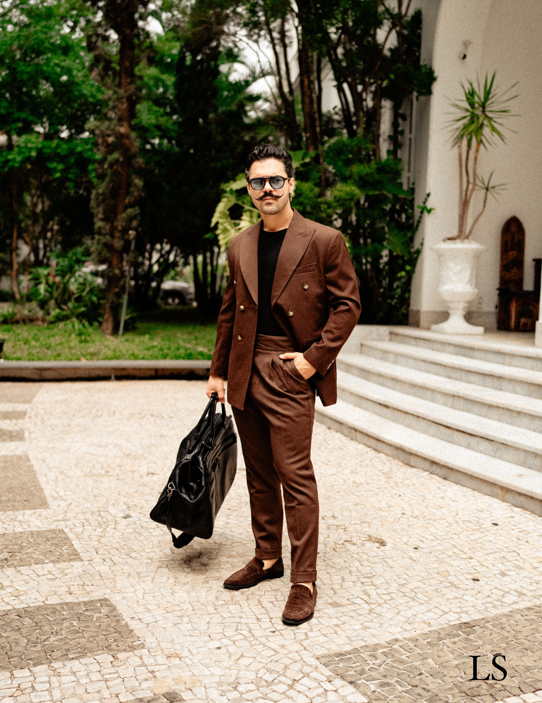 Traje italiano cruzado Marsala