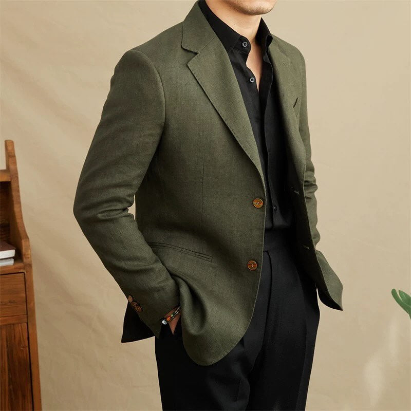 Blazer en lin bouclé LS036