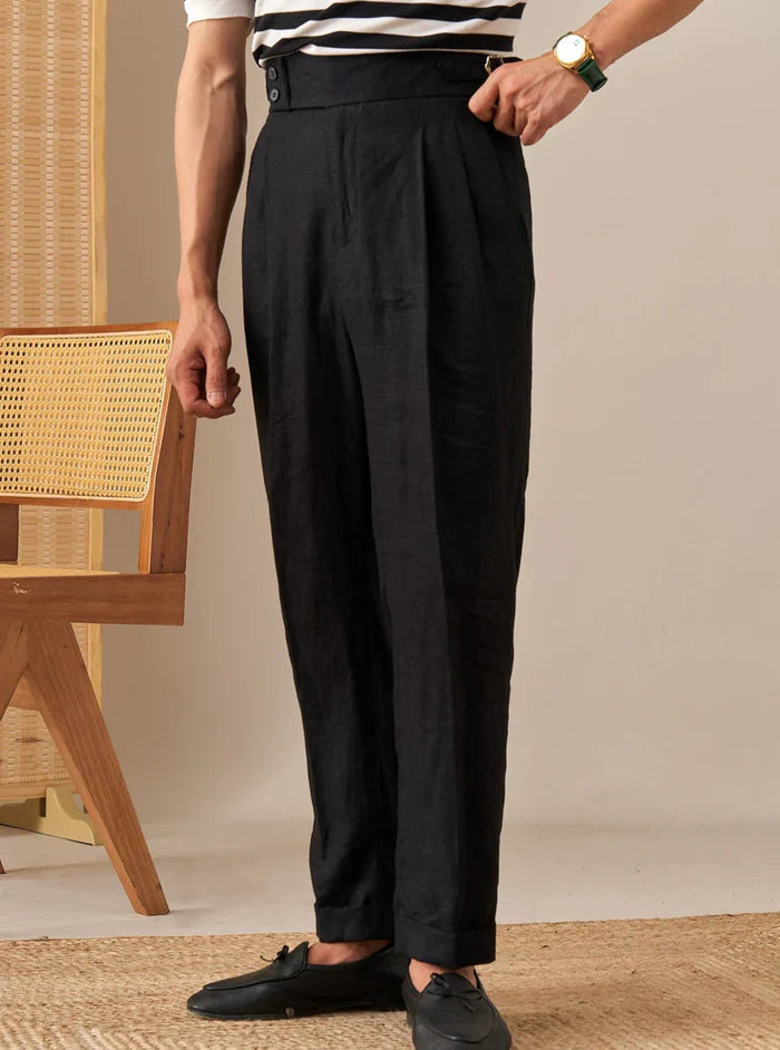 Traje de lino cruzado Looped LS035