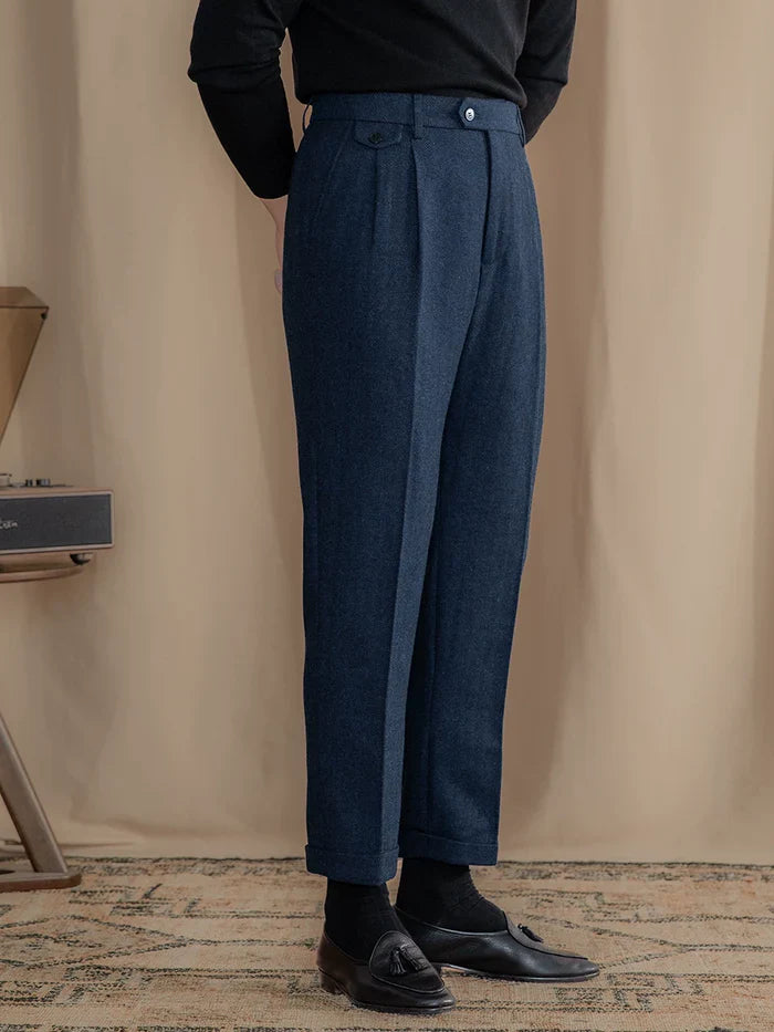Pantalones de sastrería de espiga