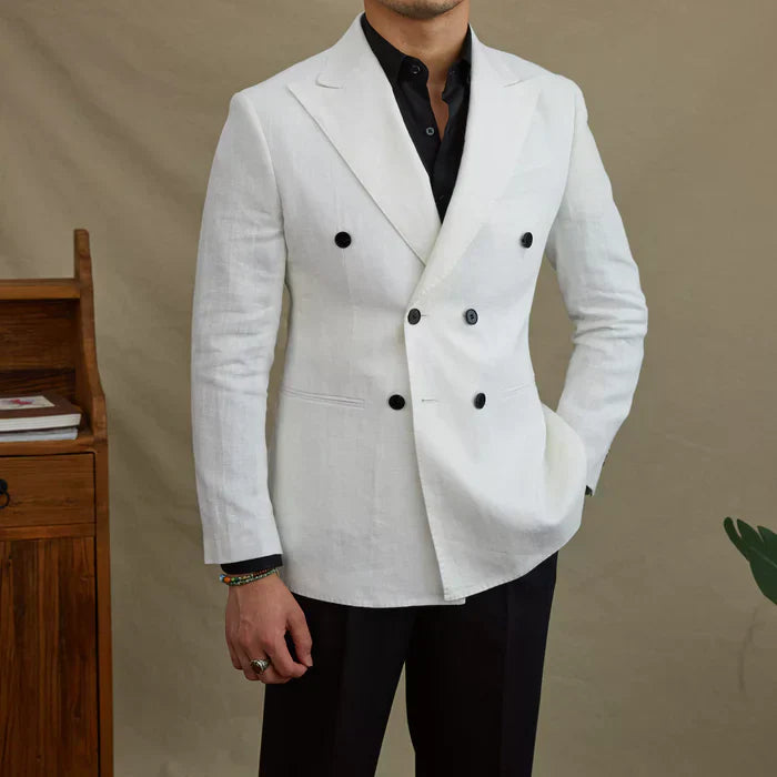 Looped Linen Blazer LS035