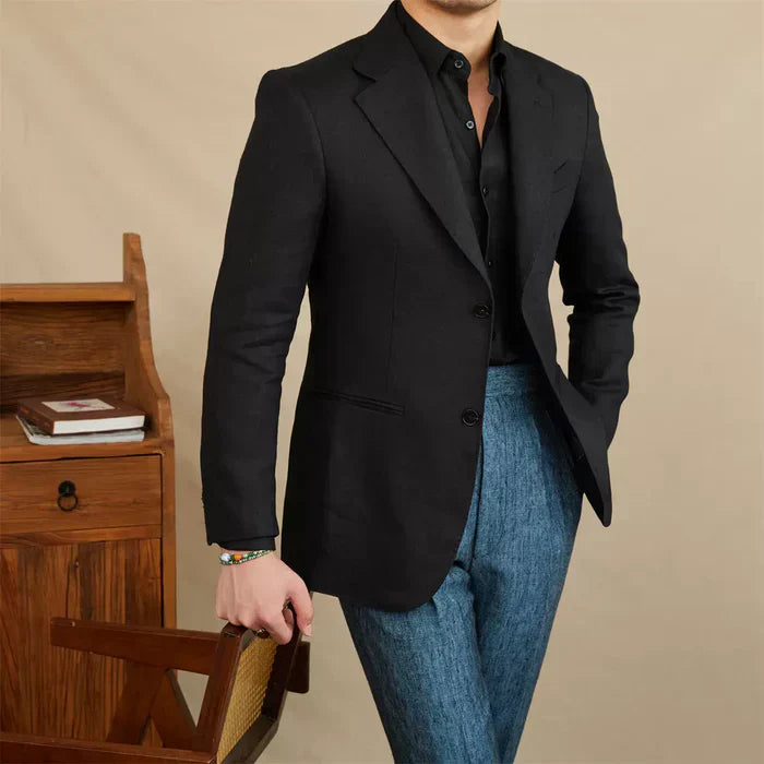 Blazer en lin bouclé LS036