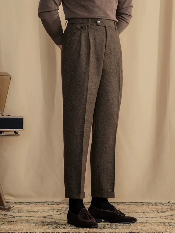 Pantalones de sastrería de espiga