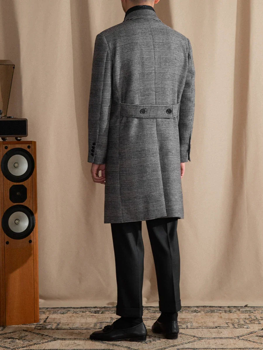 Prince of Wales Double Breasted Overcoat