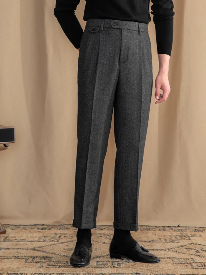 Pantalones de sastrería de espiga