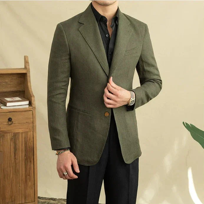 Blazer en lin bouclé LS036