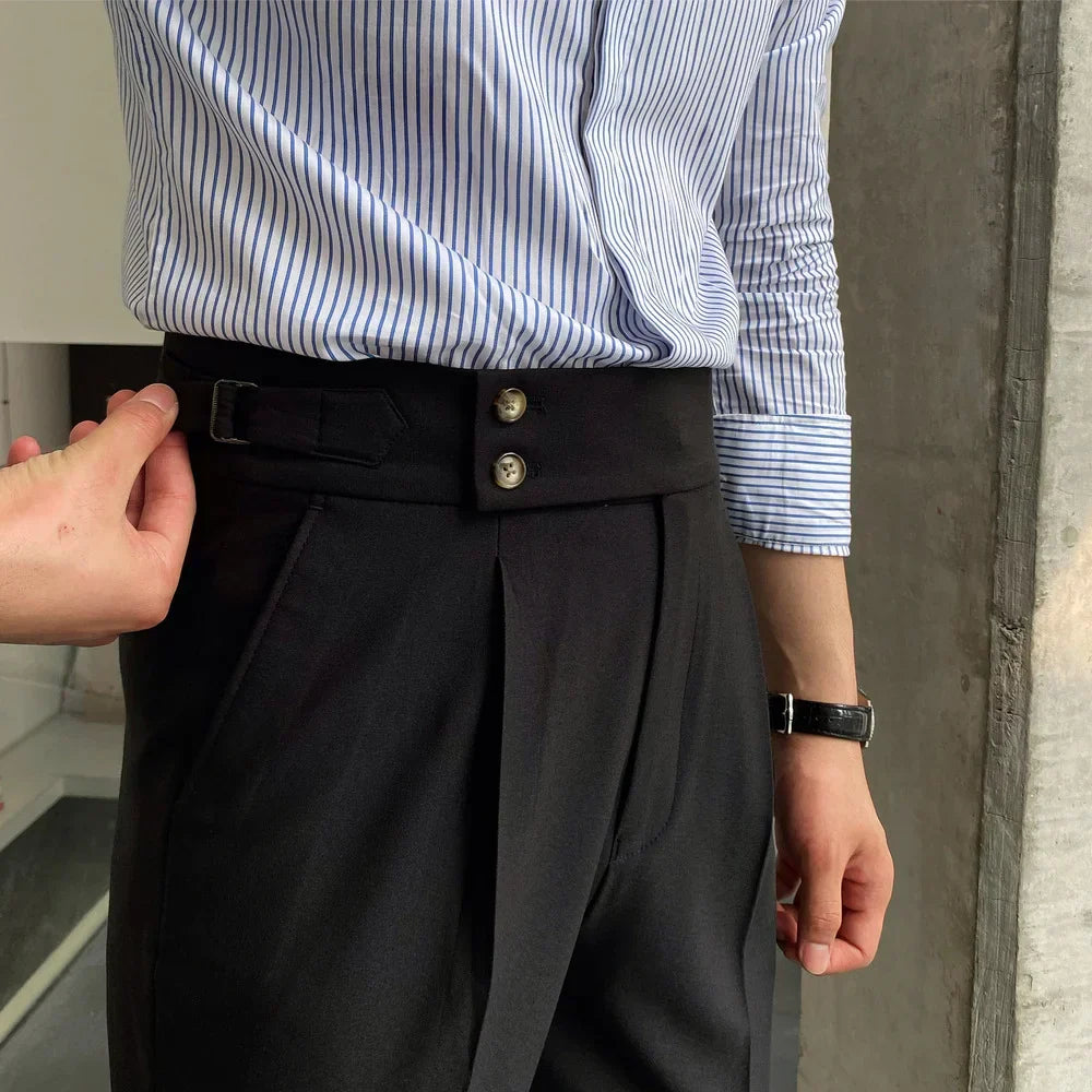 Pantalones Gurkha con trabillas LS056
