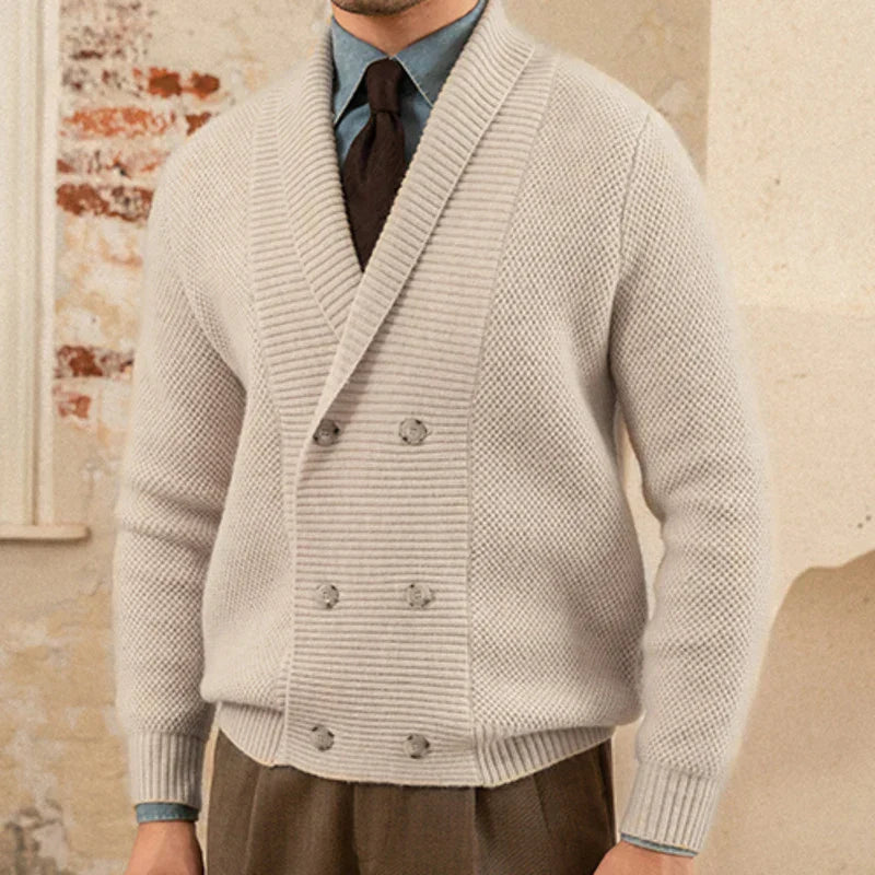 Looped LS001 English Double-Breasted Cardigan