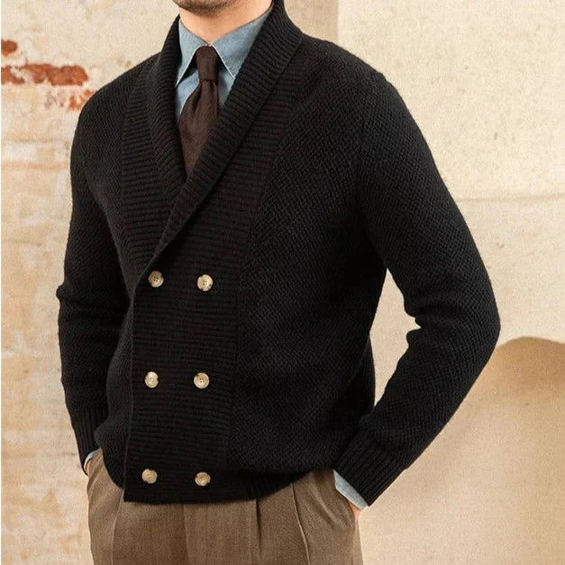 Looped LS001 English Double-Breasted Cardigan