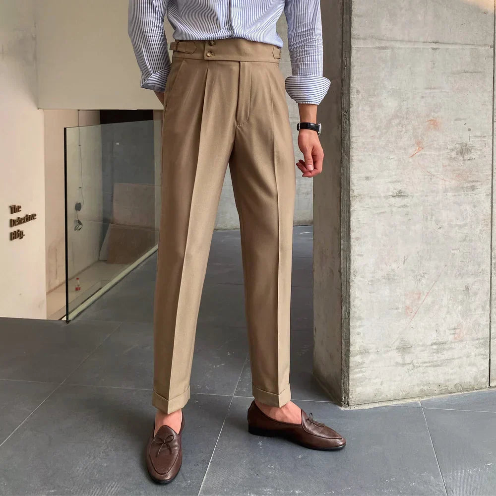 Pantalones Gurkha con trabillas LS056