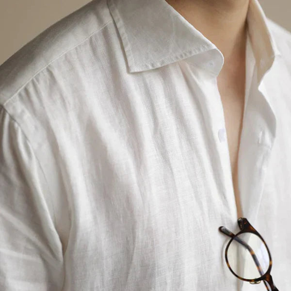 Looped LS033 Men's Linen Dress Shirt