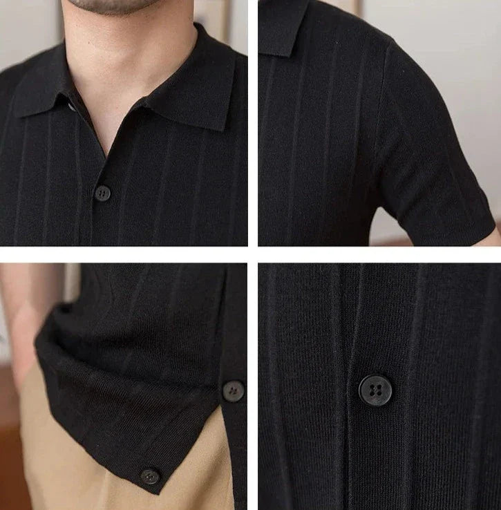 Camisa de hombre LS022 con lazo