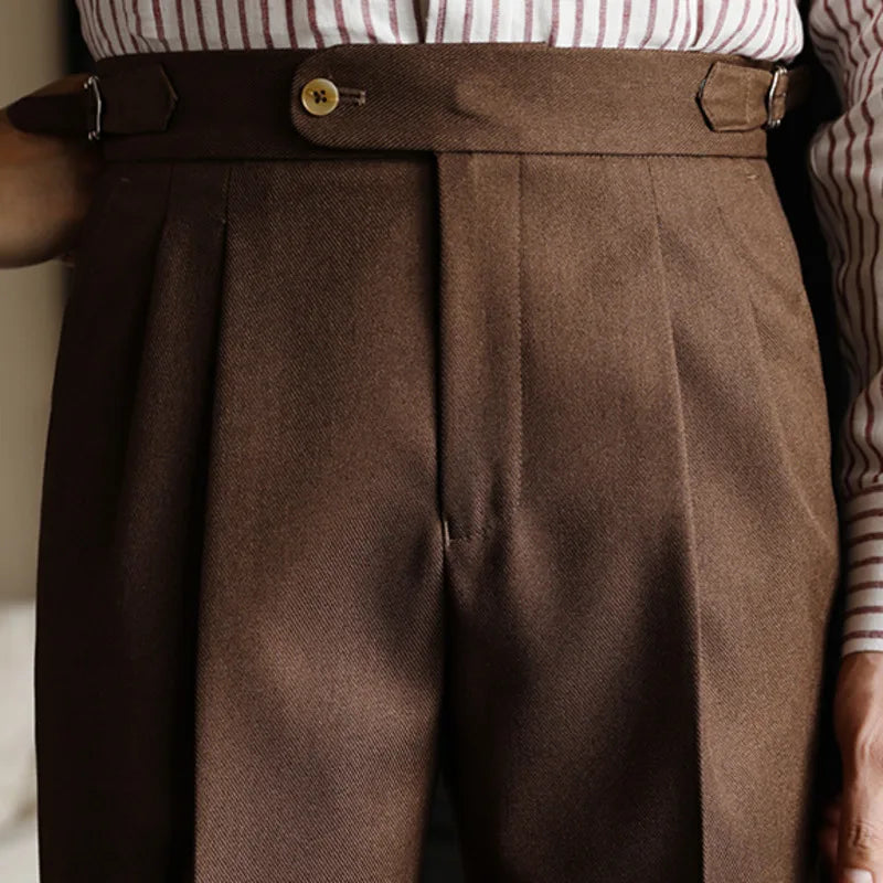 Pantalones Gurkha con trabillas LS055