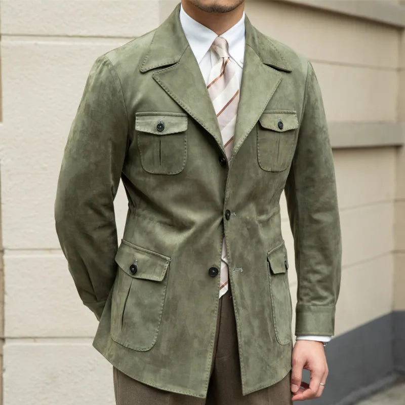 Suede Safari Jacket