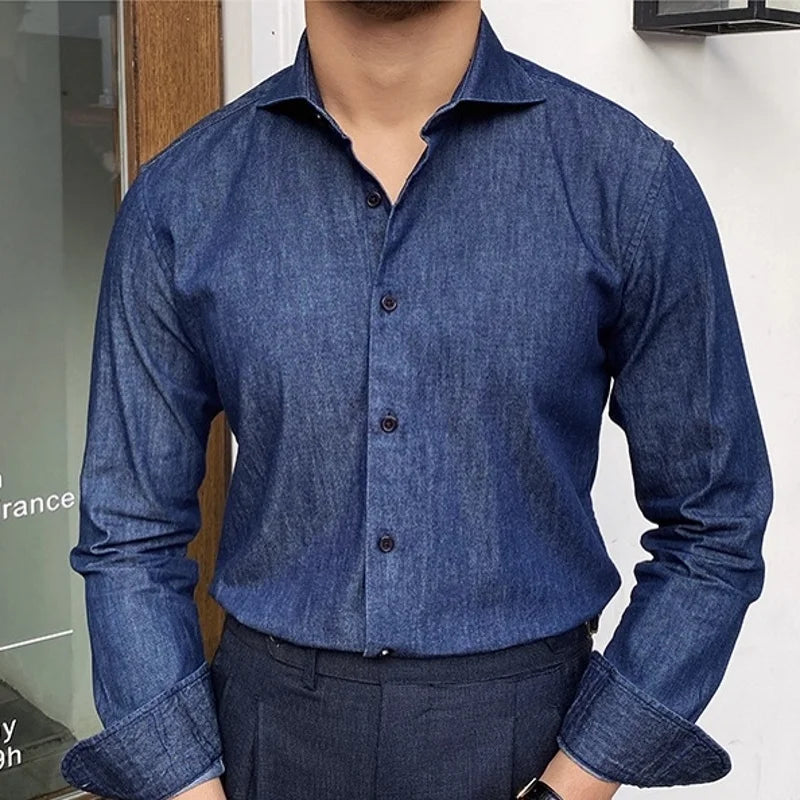 Men's Dress Shirt Looped LS021