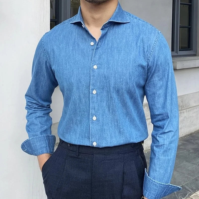 Men's Dress Shirt Looped LS021