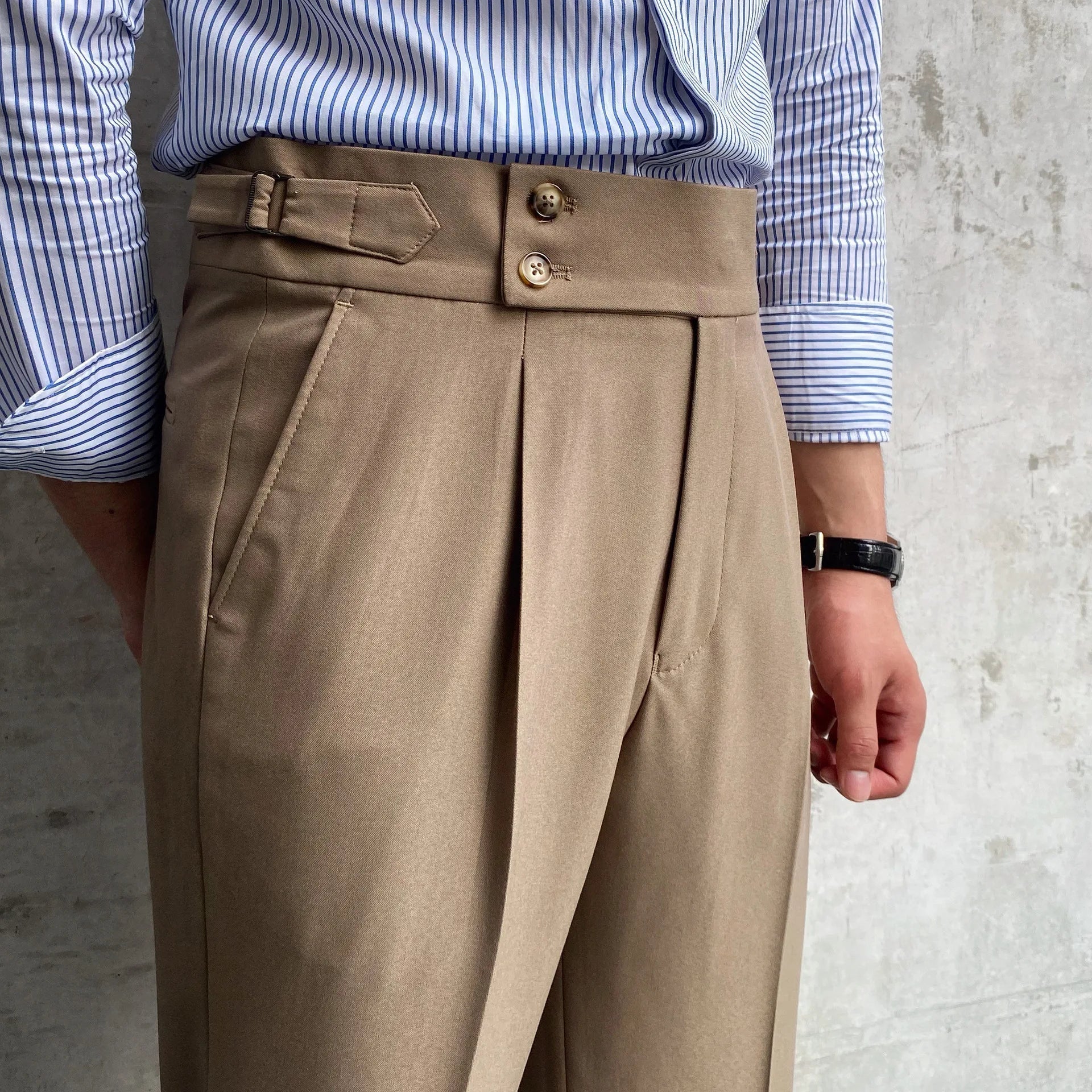 Pantalones Gurkha con trabillas LS056