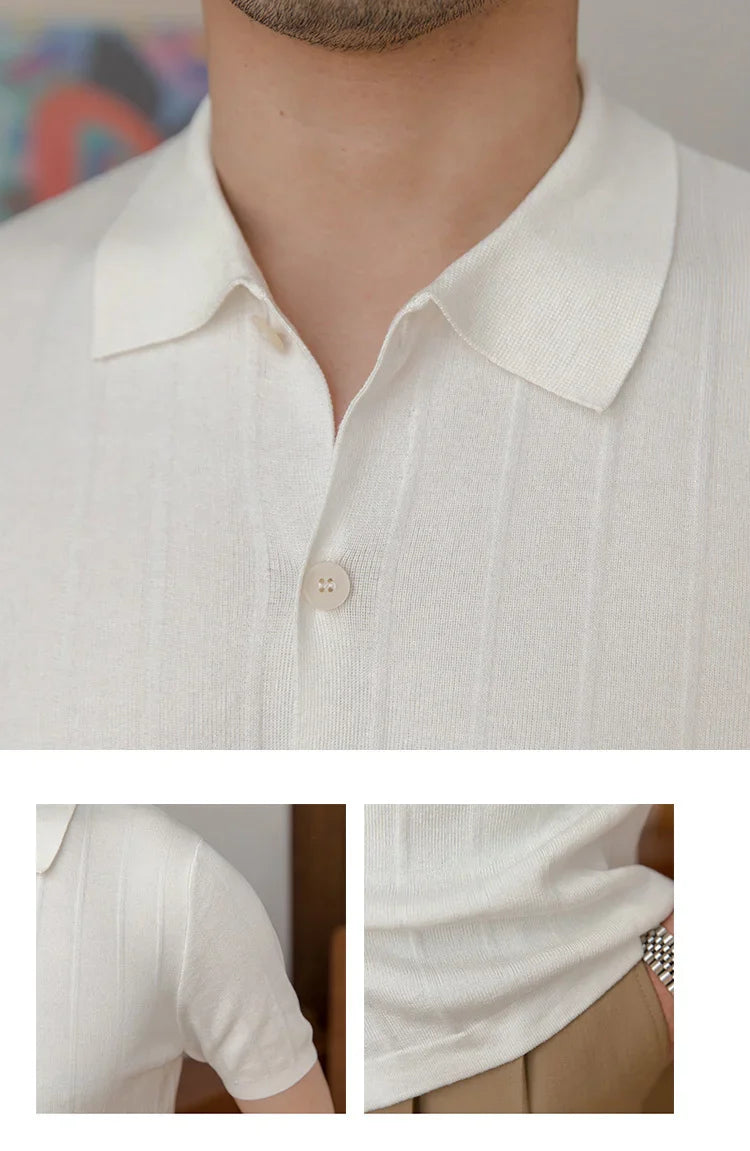 Camisa de hombre LS022 con lazo