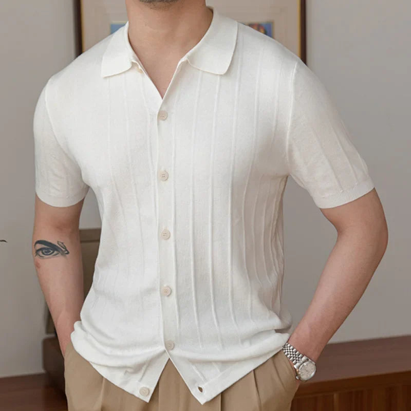 Camisa de hombre LS022 con lazo