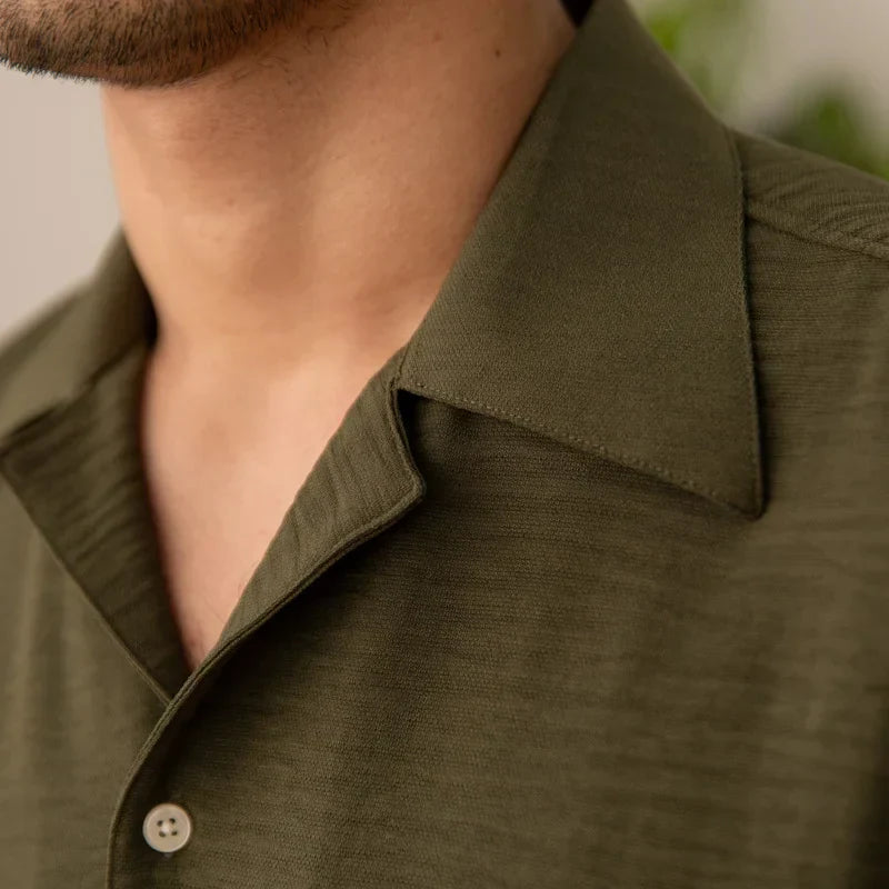 Looped LS037 Cuban Collar Shirt