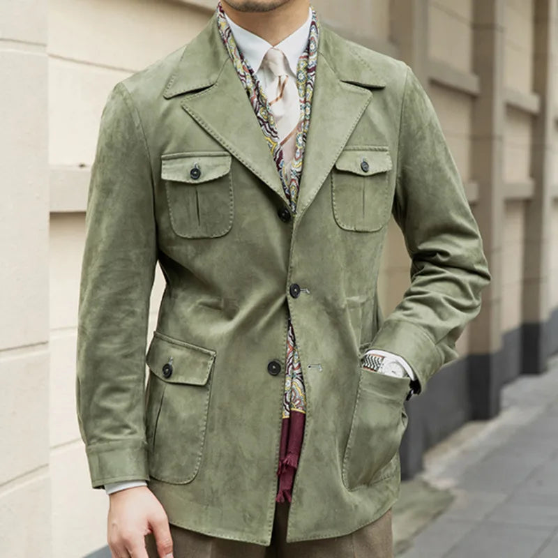 Suede Safari Jacket