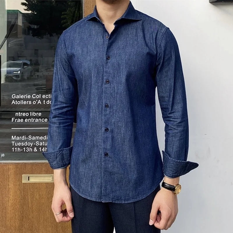 Men's Dress Shirt Looped LS021