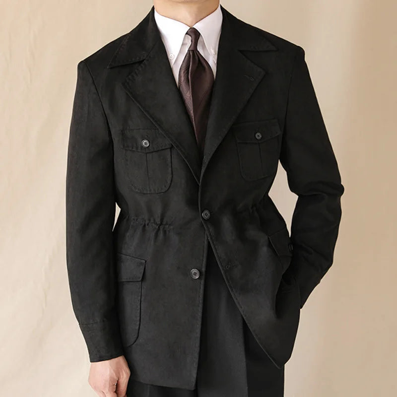 Safari Jacket Lapel Outwear