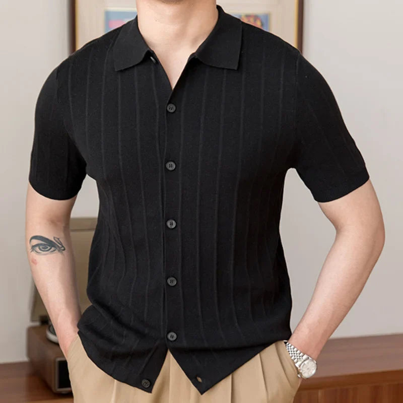 Camisa de hombre LS022 con lazo