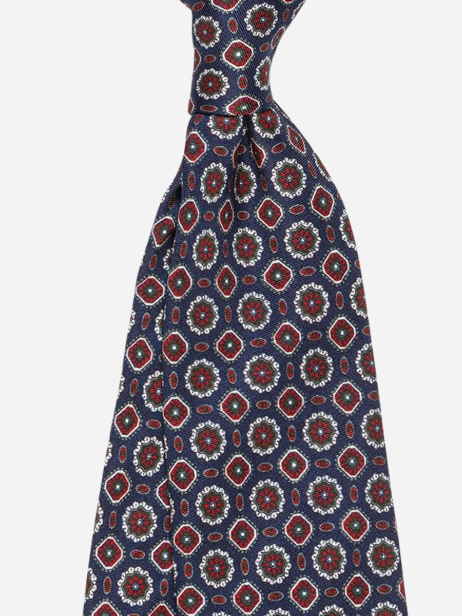 Loops Medallion Silk Tie