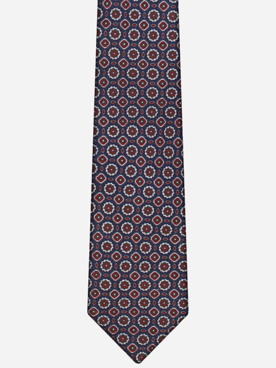 Loops Medallion Silk Tie