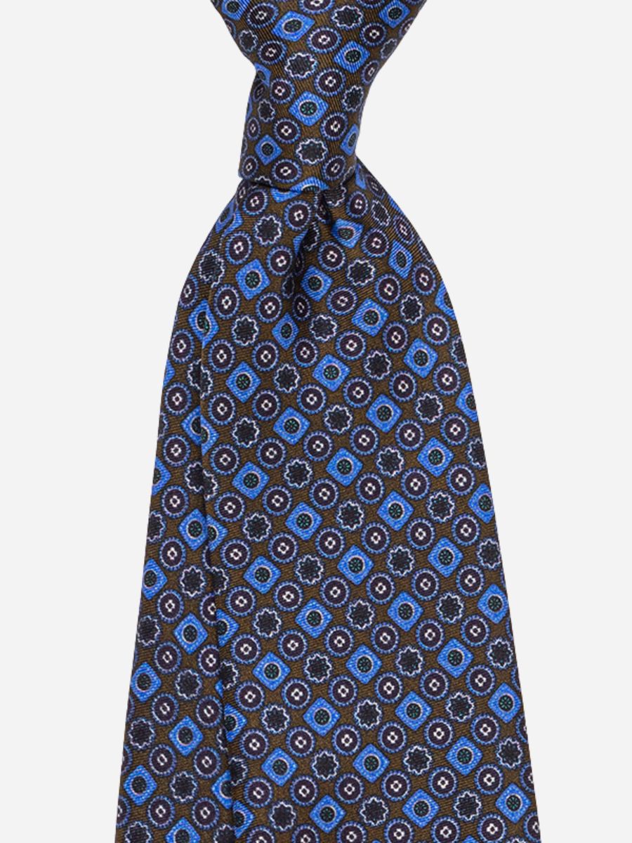 Loops Medallion Silk Tie