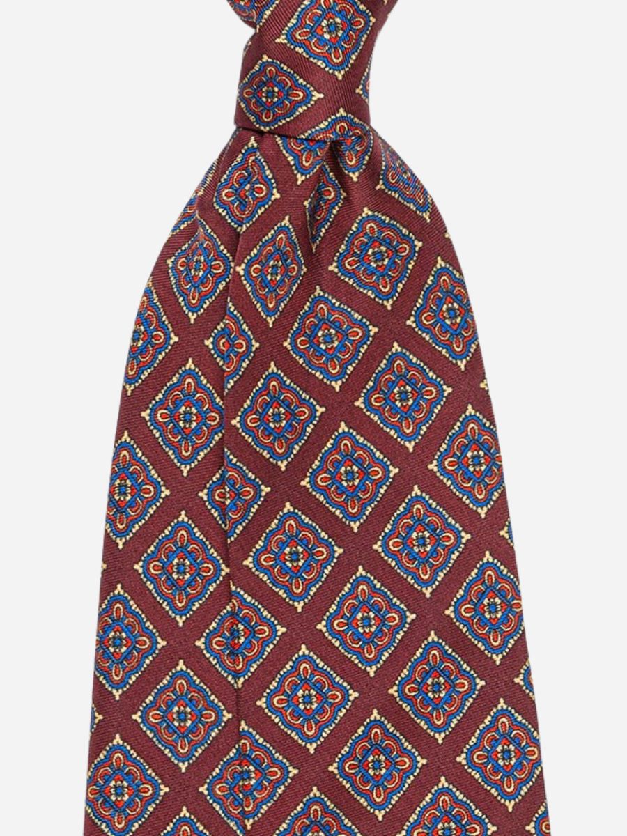 Loops Medallion Silk Tie