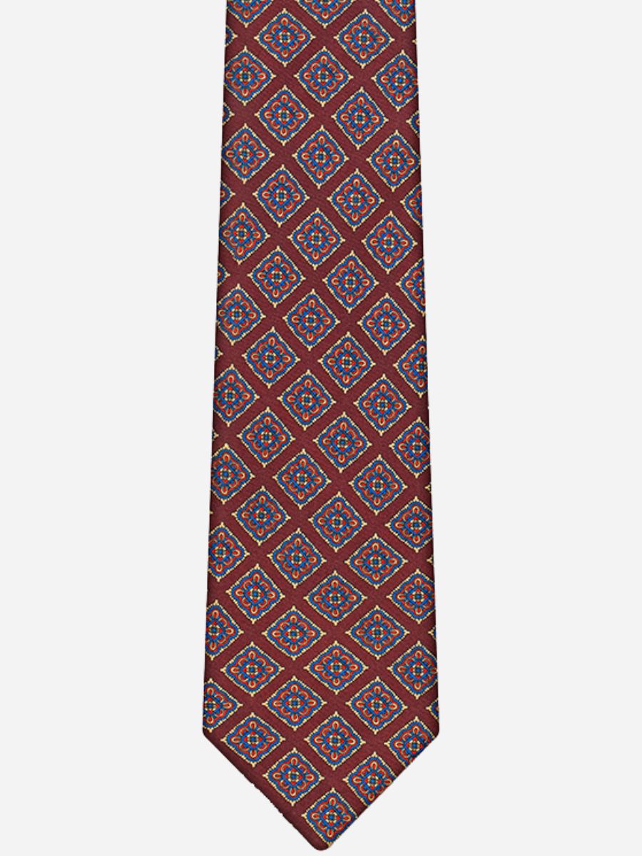 Loops Medallion Silk Tie