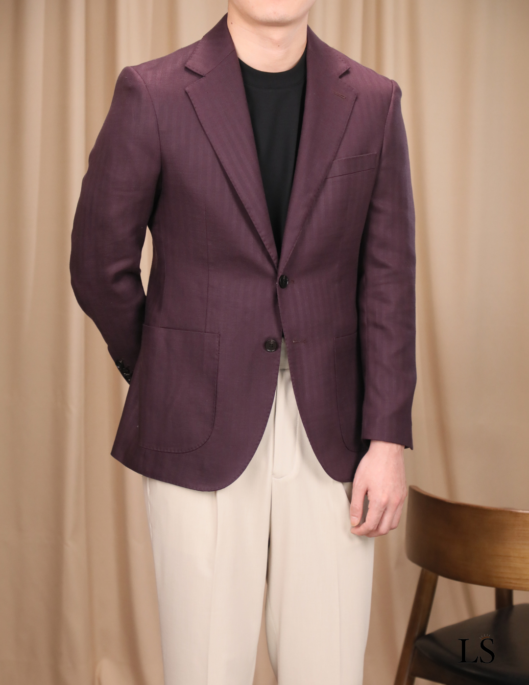 Blazer Siena en Tencel et lin pour homme