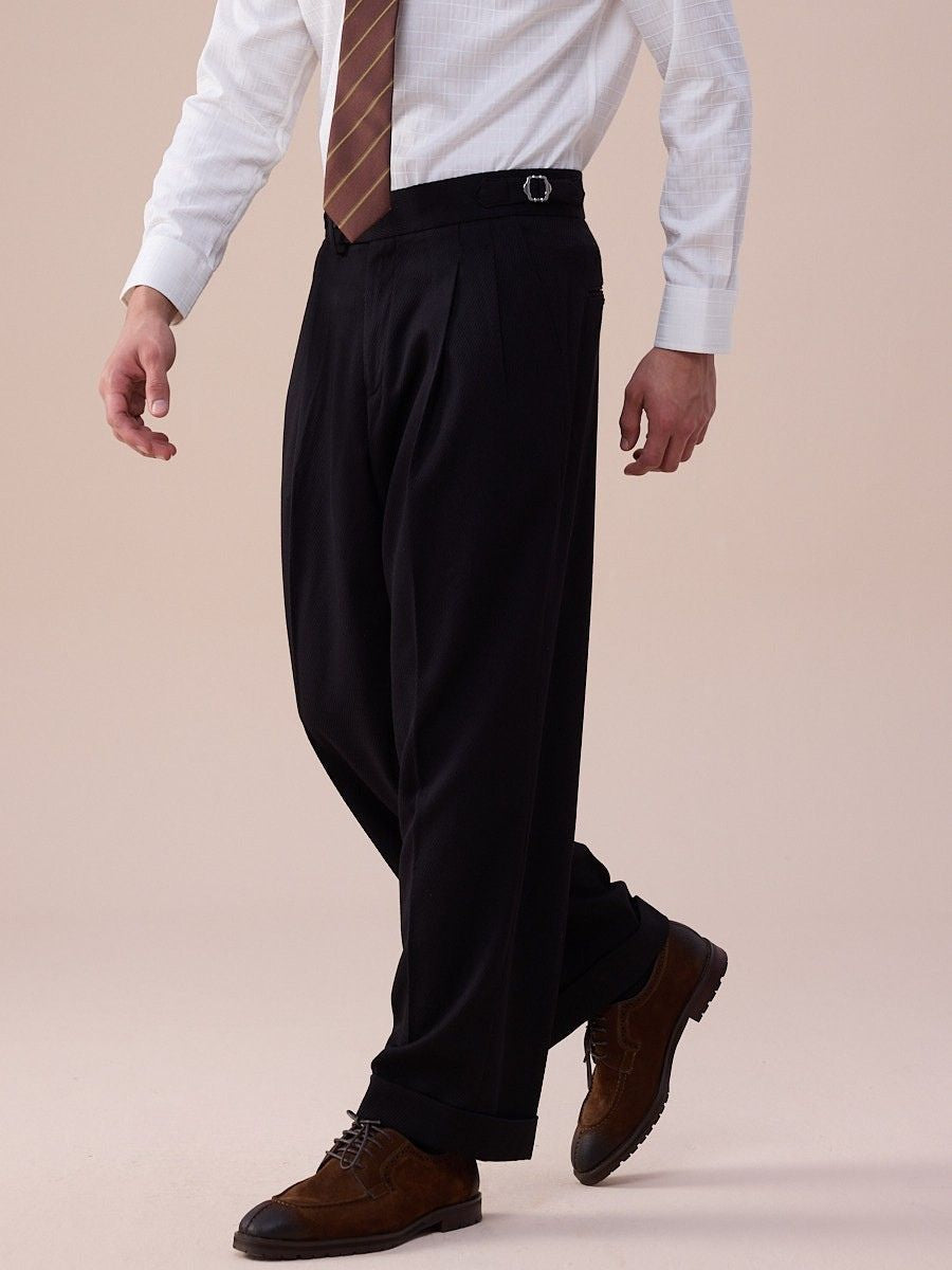 Pantalones Trento de tiro alto y pierna ancha