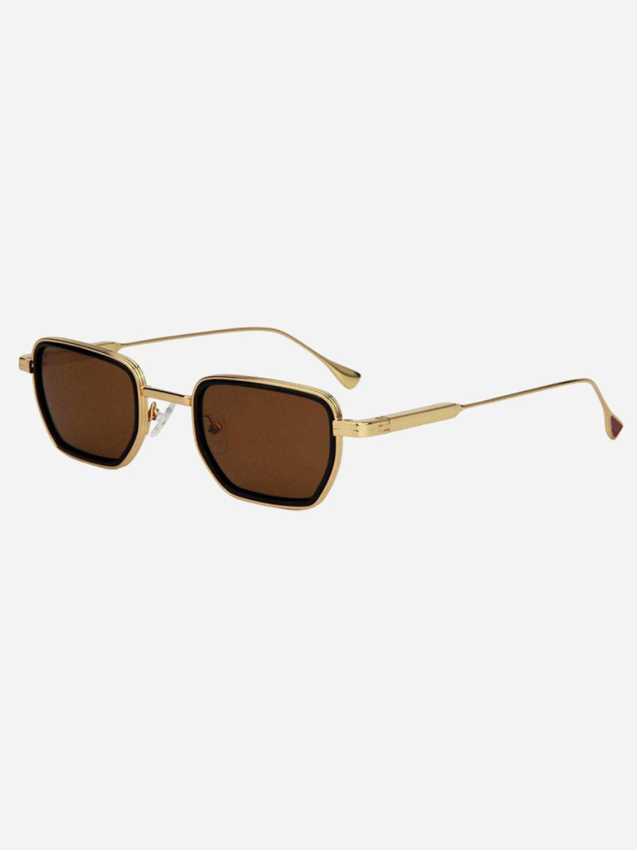 Loops Metal Rectangle Sunglasses