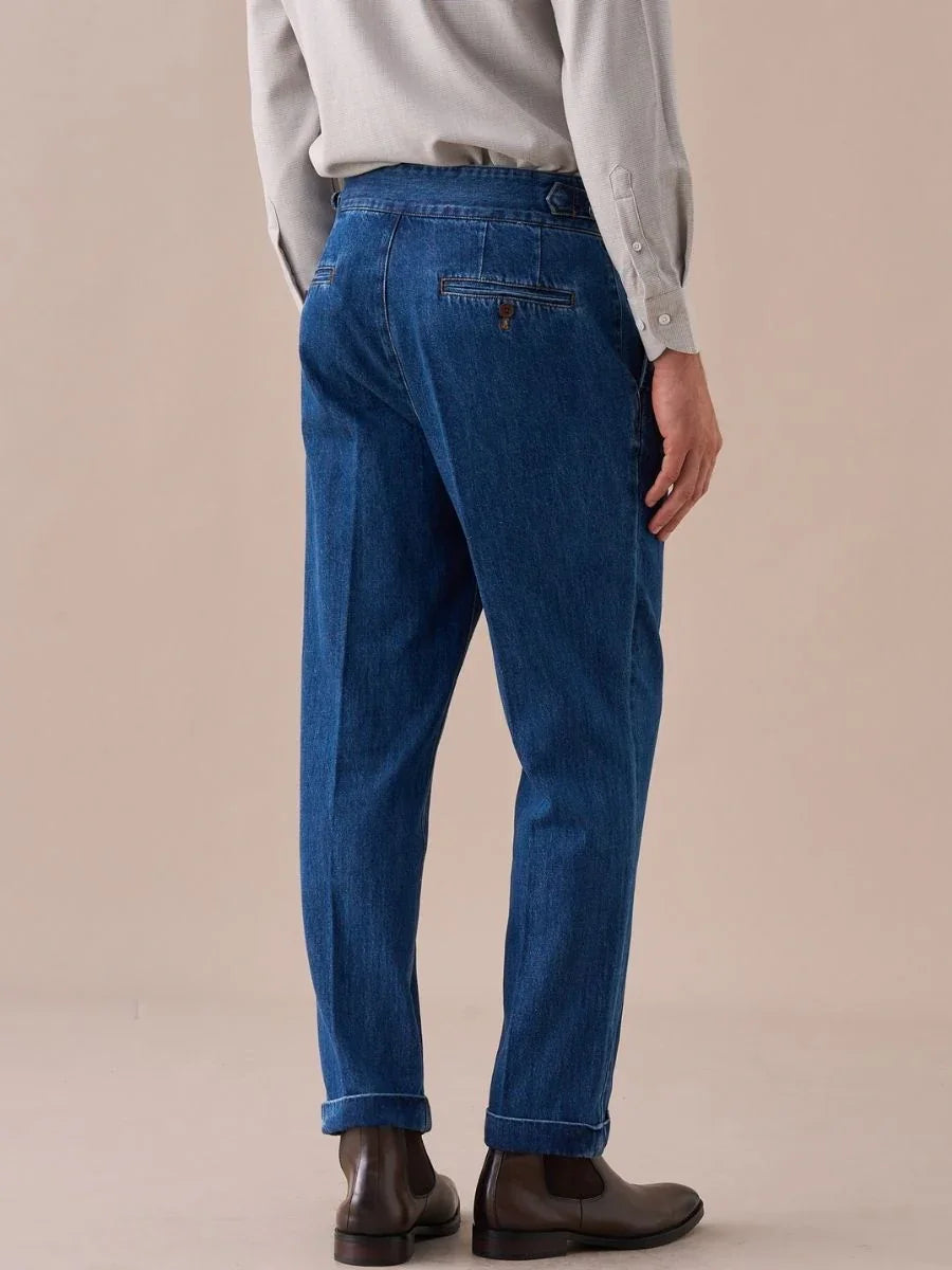 Pantalon en jean taille haute Isernia