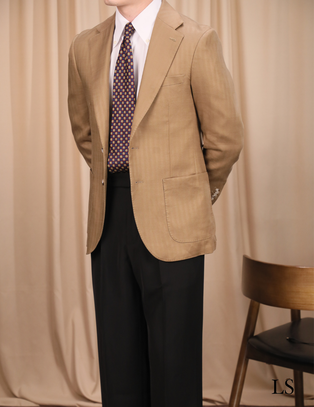 Blazer Siena en Tencel et lin pour homme